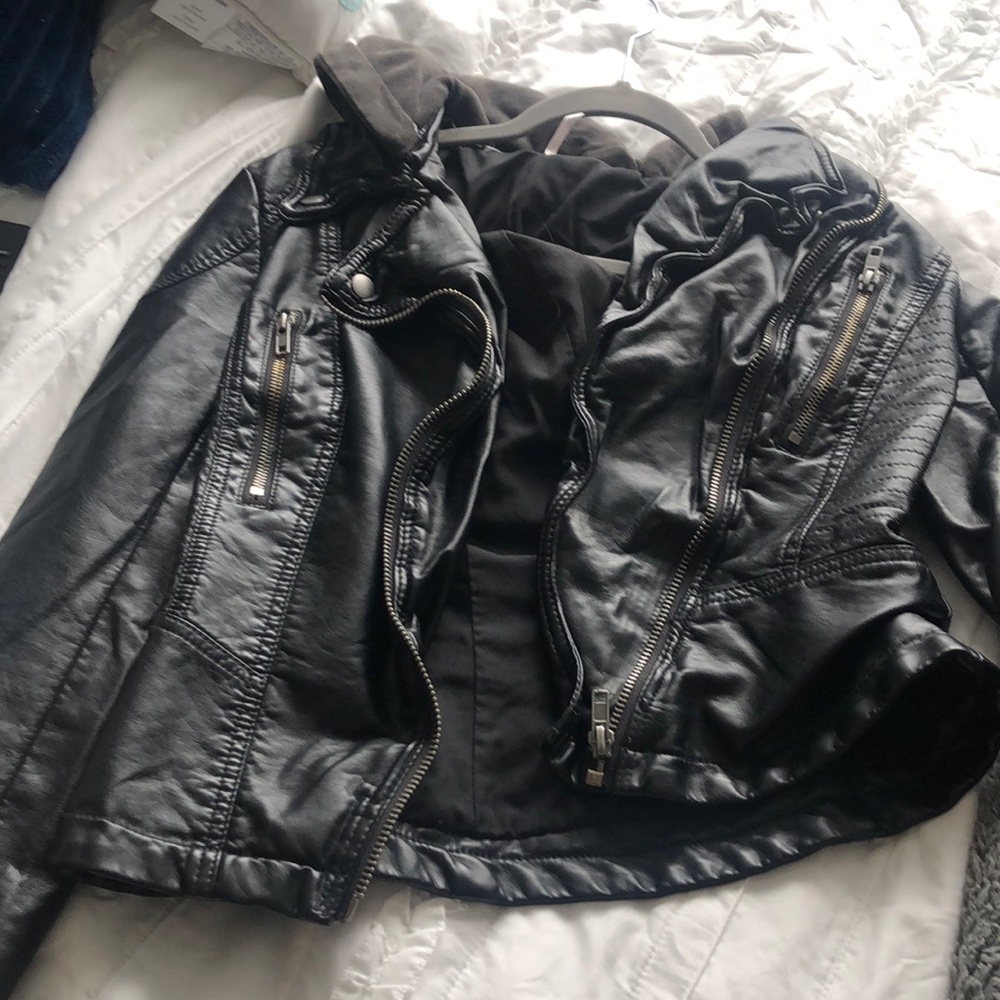 Free people leather jacket